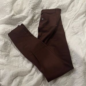 Lulu lemon compression leggings 12 brown